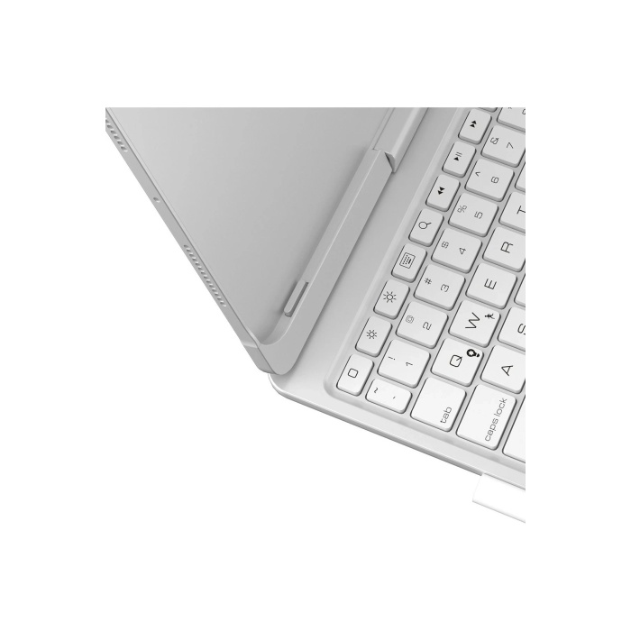 NTM iPad Pro 11 (2024) F11 ATS Kılıf Magic Dönen Klavyeli Tablet Kılıf - Gümüş