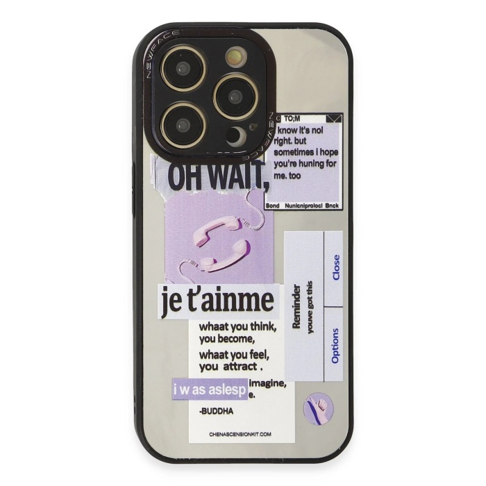 NTM iPhone 12 Pro Max Kılıf Mirror Desenli Kapak - Mirror - 4