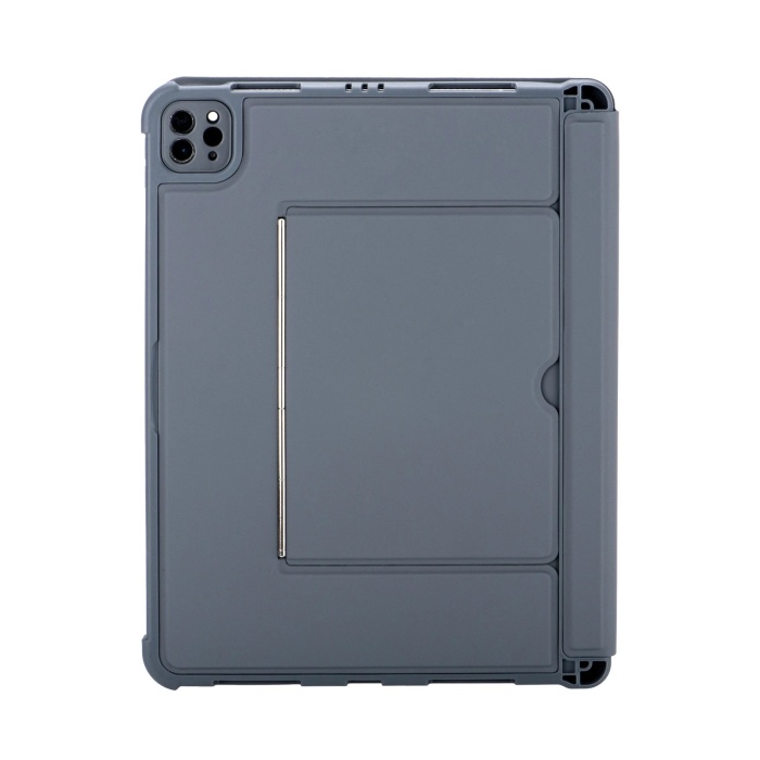 NTM T5510D iPad Pro 13 (2024) Kılıf Palermo Ledli Klavyeli Standlı Tablet Kılıfı - Siyah