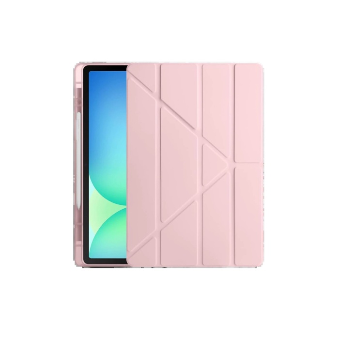 NTM Samsung Galaxy Tab S10 FE Plus 13.1 Kalemlikli Hugo Tablet Kılıfı - Rose Gold