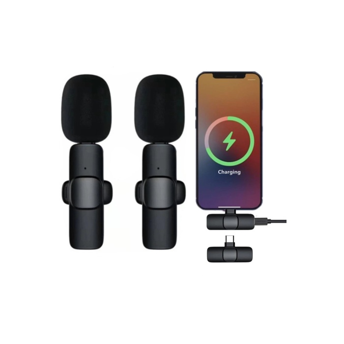 NTM K9 Type-C Uyumlu Mikrofon - Siyah