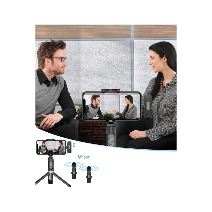 NTM K9 Type-C Uyumlu Mikrofon - Siyah