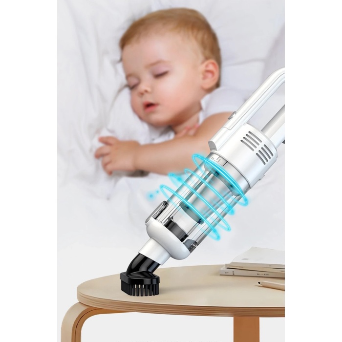 NTM LT-124 Kablosuz Çok Fonksiyonlu Araç Süpürge - Beyaz