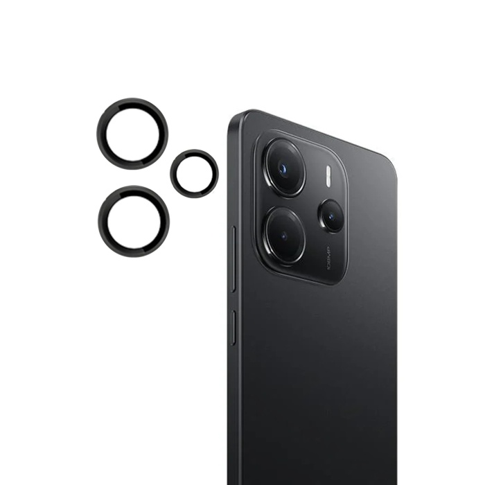 NTM Xiaomi Redmi Note 14 4G PVD Metal Kamera Lens - Siyah