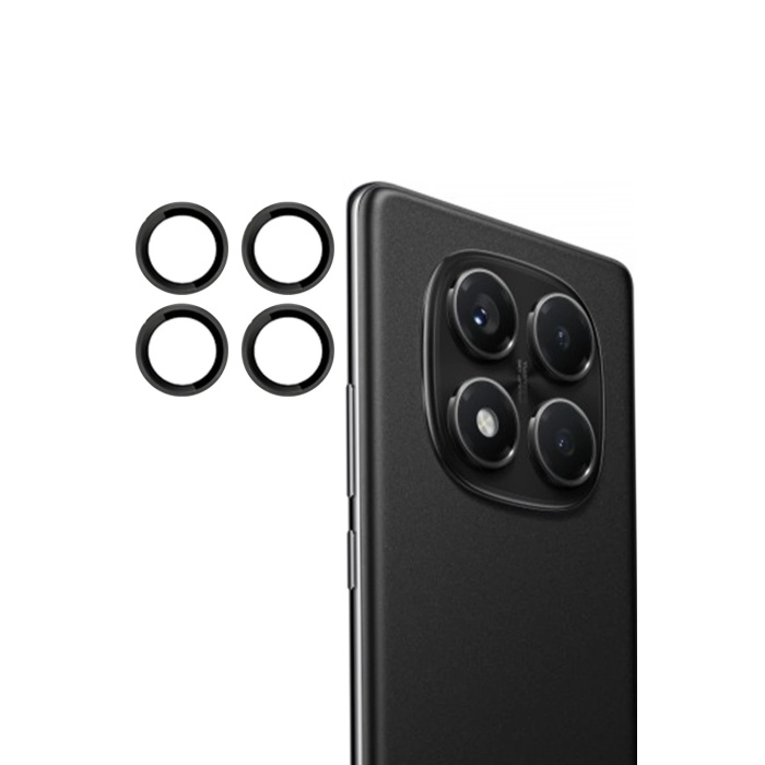 NTM Xiaomi Redmi Note 14 Pro 4G PVD Metal Kamera Lens - Siyah