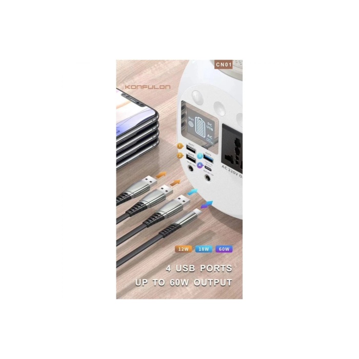 NTM CN01 Powerbank 45.000 mAh Kamp Şarj PD - Beyaz