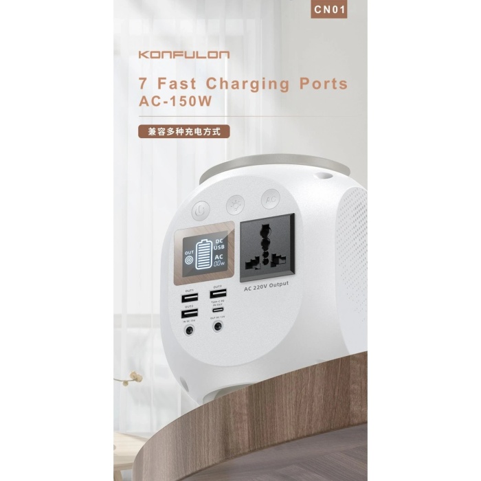 NTM CN01 Powerbank 45.000 mAh Kamp Şarj PD - Beyaz