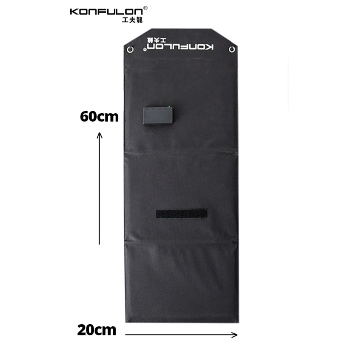 NTM SH-03 30W Hızlı Şarj Taşınabilir Güneş Enerji Paneli Şarj İstasyonu - Siyah