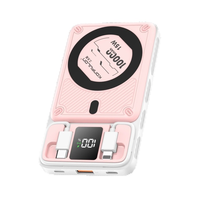 NTM M25W 10.000 mAh 20W PD Magsafe Powerbank - Pembe