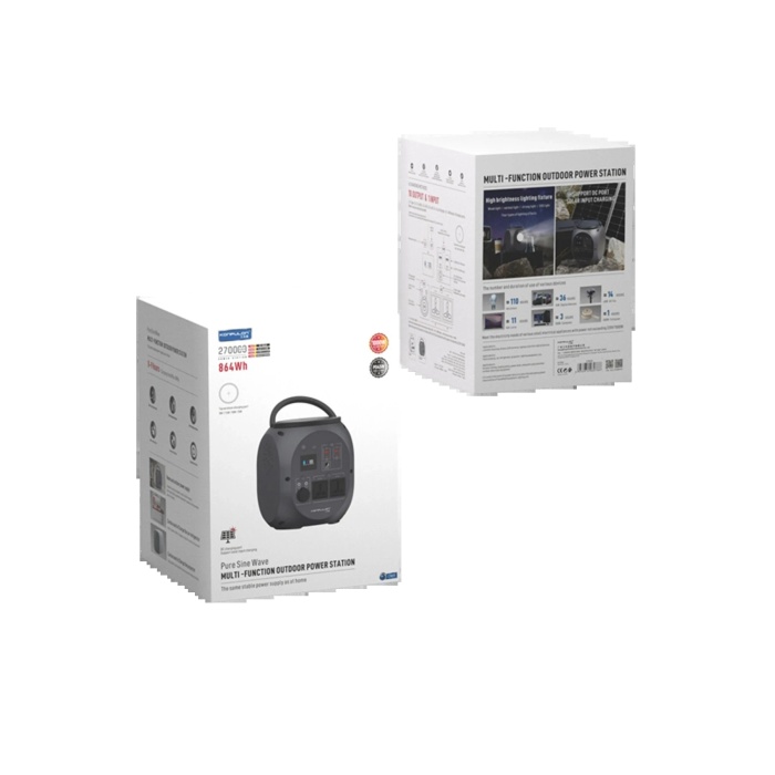 NTM CN09 Powerbank 1000W 270.000 mAh Kamp Şarj 45W PD - Gri