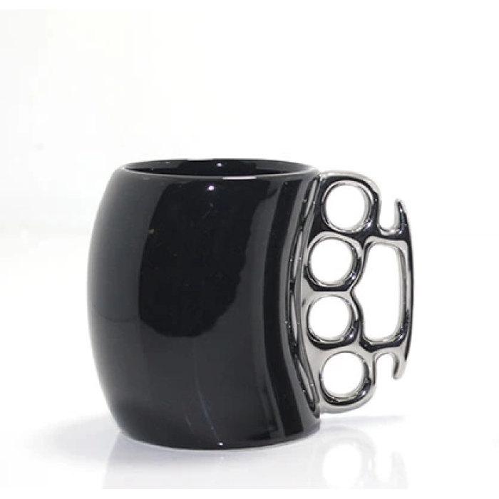 Porselen Muşta Tasarımlı Kupa Bardak  Aalk2383