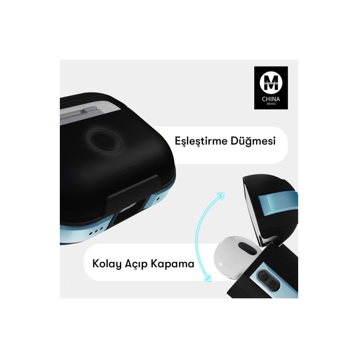 NTM Airpods Pro 2 (2.nesil) MO-A8 Armor Kılıf - Sierra Blue