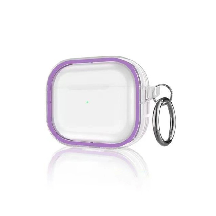 NTM Airpods Pro 2 (2.nesil) Shiny Şeffaf Kılıf - Mor