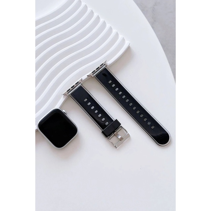 NTM Watch 45mm Jelly Silikon Kordon - Siyah