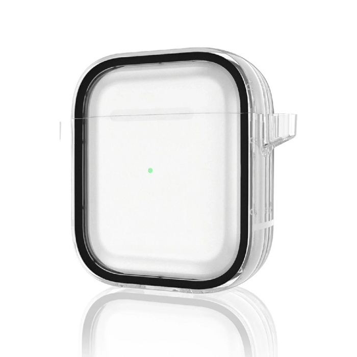 NTM Airpods 4 (4.nesil) Shiny Şeffaf Kılıf - Siyah