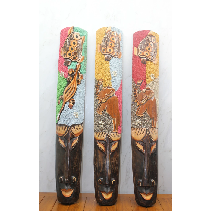 Ahşap Duvara Asmalı 1.metre Maske Galıleo-10