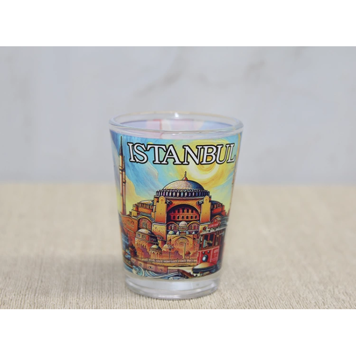 İstanbul Temalı Cam Shot Bardak Alk4356
