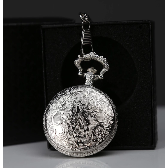 Özel Kutulu Gümüş Köstekli Saat Alk4685