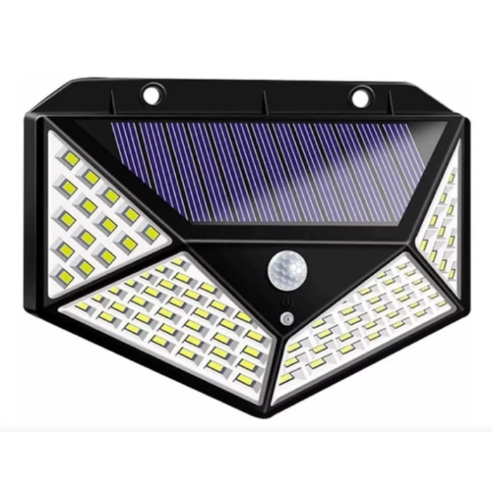 Solar Hareket Sensörlü Duvar Lambası 100 Led Mz-303