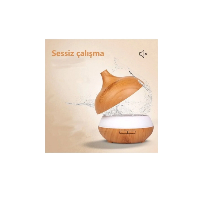 Hava Nemlendirici 7 Led Işıklı Aromatik Oda Kokusu 550 Ml Kahve Aroma Difüzörü Buhar Makinası