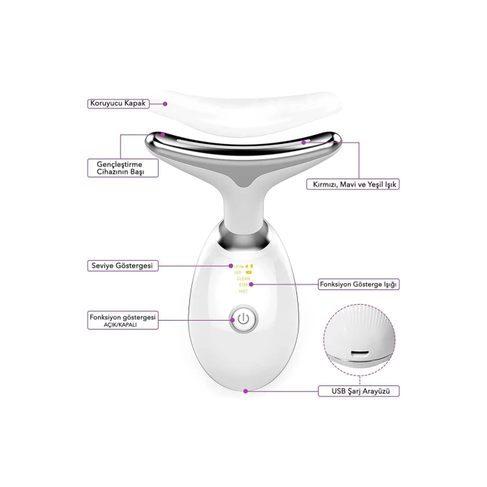 Yüz Ve Boyun Kırşıklık Giderici Ems Güzellik Cihazı ( Gıdık,sarkma,kırışıklık)