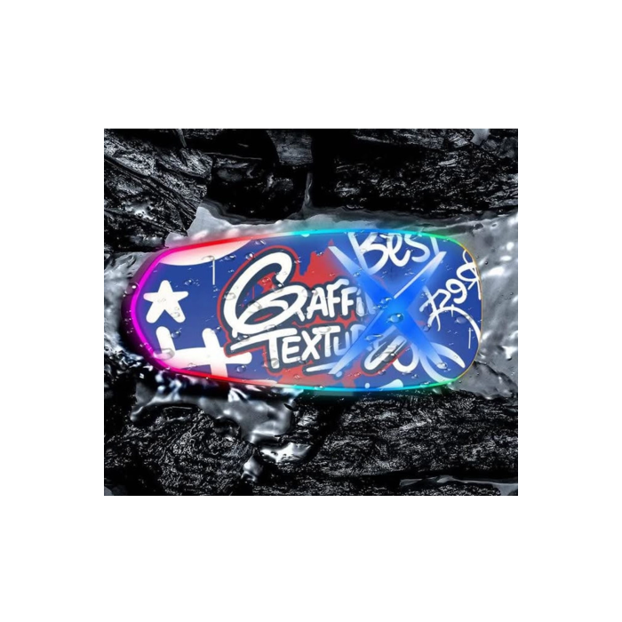 Helmet Graffiti Motor Kask Kulaklık Rgb Modlu Su Geçirmez 6.0 Bluetooth Intercom Yenı Model