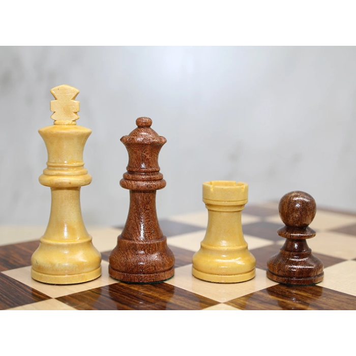 Özel Vernikli Mıknatıs Taşlı Ahşap Katlanabilir Kutulu Satranç Oyunu 17.5 Cm G221