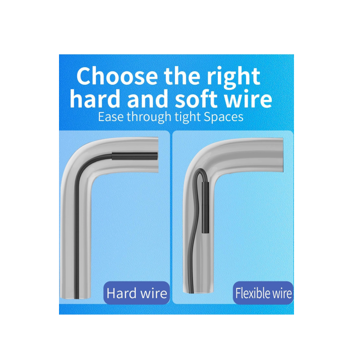 Endoskop Yılan Video Kamera İos Uyumlu Led’li 10 Metre 7 Mm Sert Kablo 2mp Full Hd