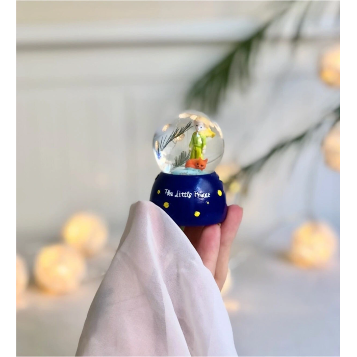 Küçük Boy Küçük Prens Kar Küresi Işıklı 6.5 Cm
