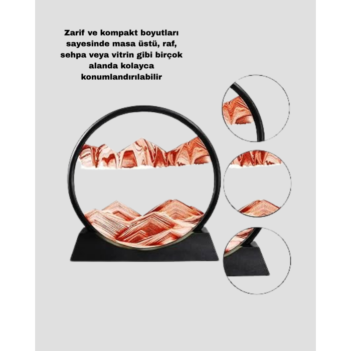 Zarif Cam Kum Saati – Ofis, Ev ve Raf Dekoru için Estetik Tasarım