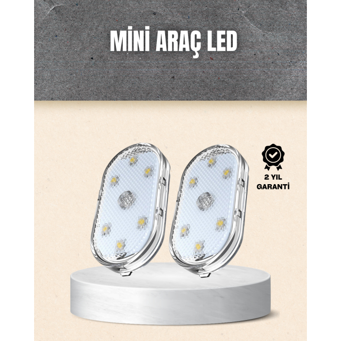 Taşınabilir Manyetik Mini LED Lamba 7 Renk Seçenekli