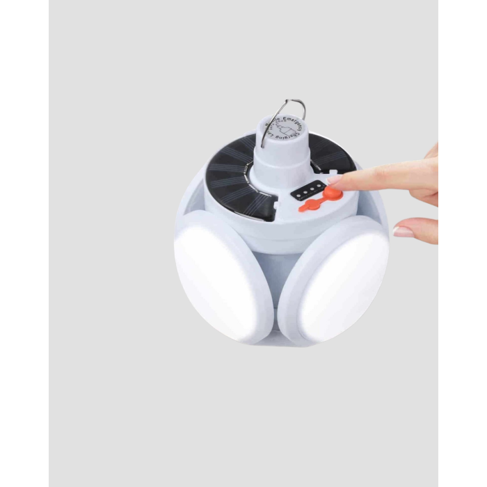 Katlanabilir 5 Kanatlı Solar LED Bahçe ve Kamp Lambası