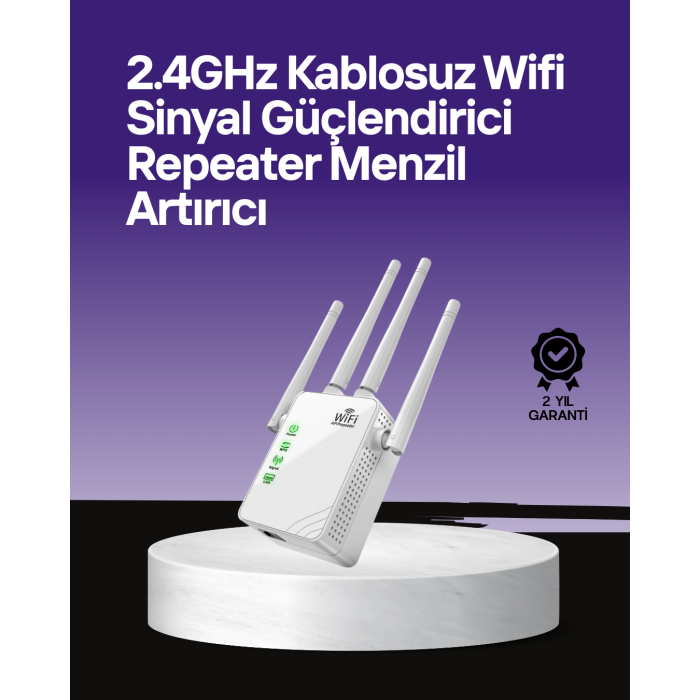 WPS Destekli 2.4GHz + 5GHz WiFi Sinyal Güçlendirici