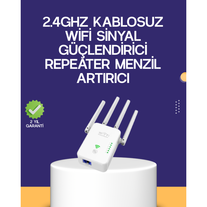 Çift Bantlı Otomatik Kurulum WiFi Repeater Menzil Genişletici