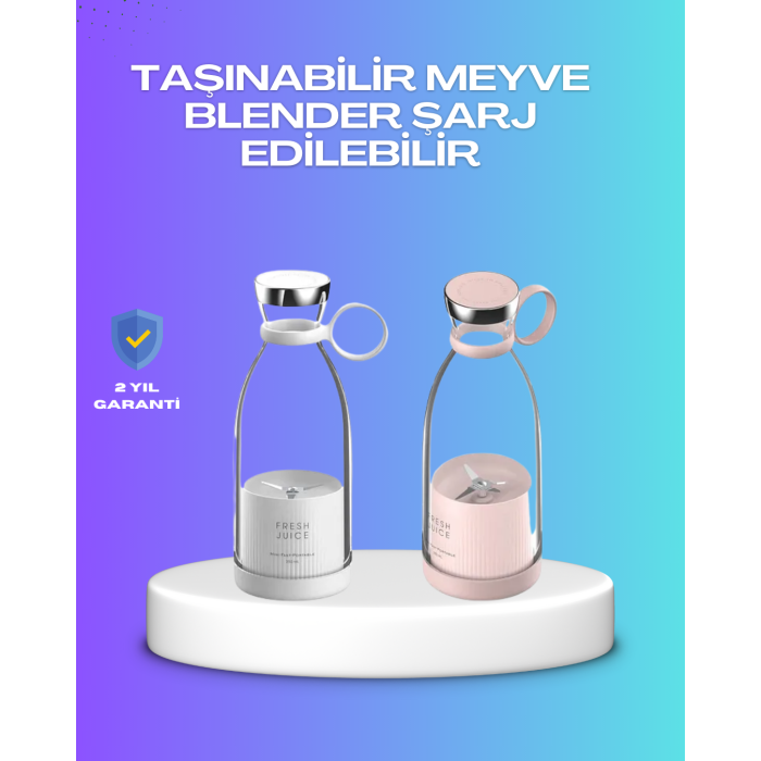 Çevre Dostu Cam Gövdeli Kablosuz Smoothie Blender