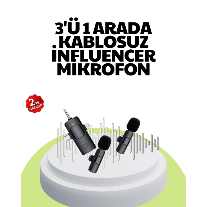 Çok Yönlü Mikrofon - Net Ses, Uzun Pil