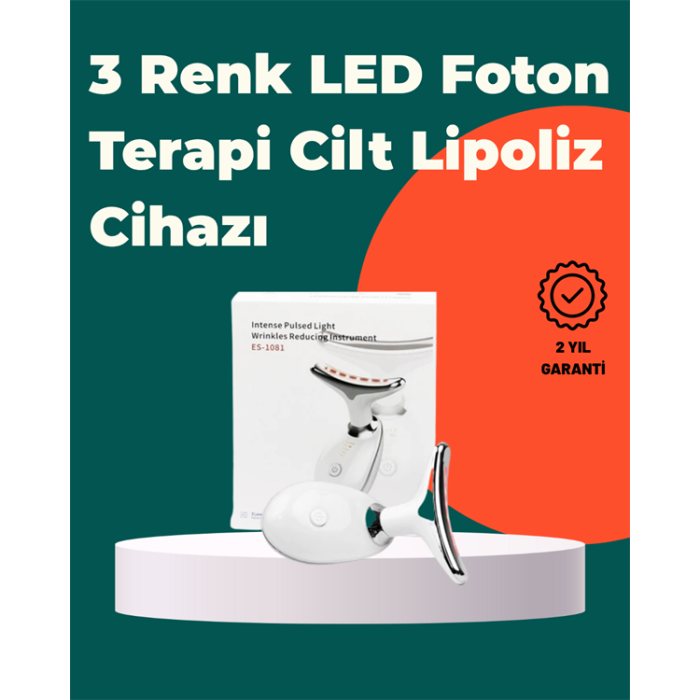 Kompakt ve Taşınabilir Cilt Bakım Cihazı – 3 Fonksiyonlu, USB Şarjlı, LED Işıklı Güzellik Aleti