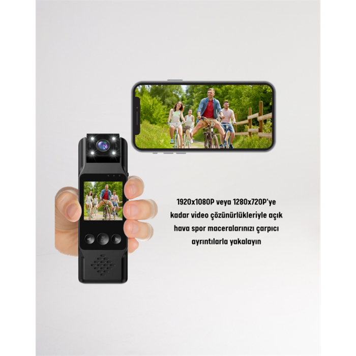 Hareket Algılayıcılı Taşınabilir Mini Kamera – 3MP Fotoğraf, Düşük Güç Tüketimi