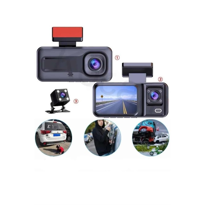 2 İnç Araç İçi Kameralı Ekran 1080P Full HD Kaliteli Hafıza Kart Destekli