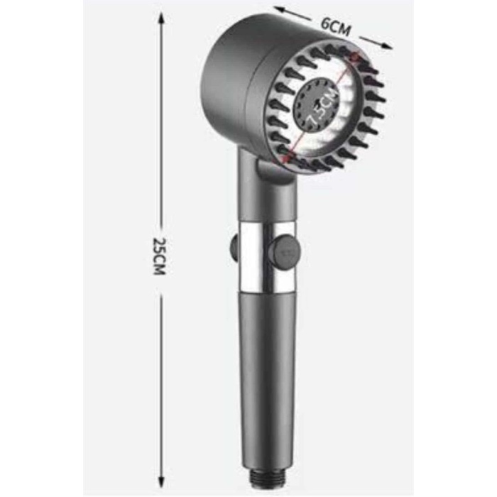 Yüksek Performanslı Masaj Etkili Su Tasarruflu Duş Başlığı Krom Kaplama Uzun Ömürlü