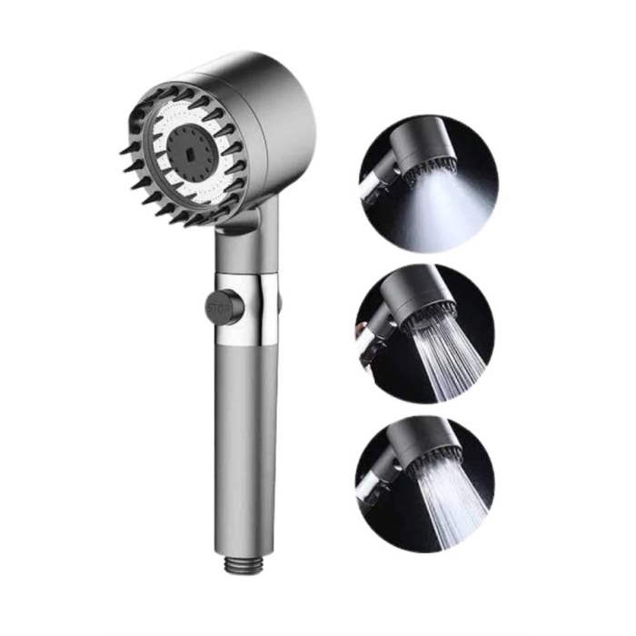 Duş Başlığı Profesyonel Masaj Başlıklı 3 Modlu Yeni Nesil Masaj Uçlu Su Tasarruflu