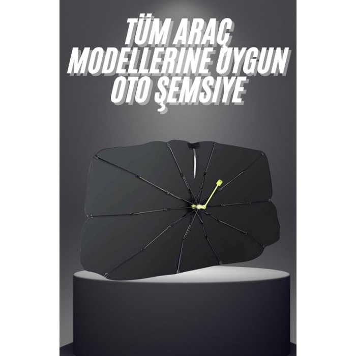 Yeni Nesil Tüm Araç Modellerine Uygun Oto Şemsiye Katlanabilir UV Işınlarına Karşı