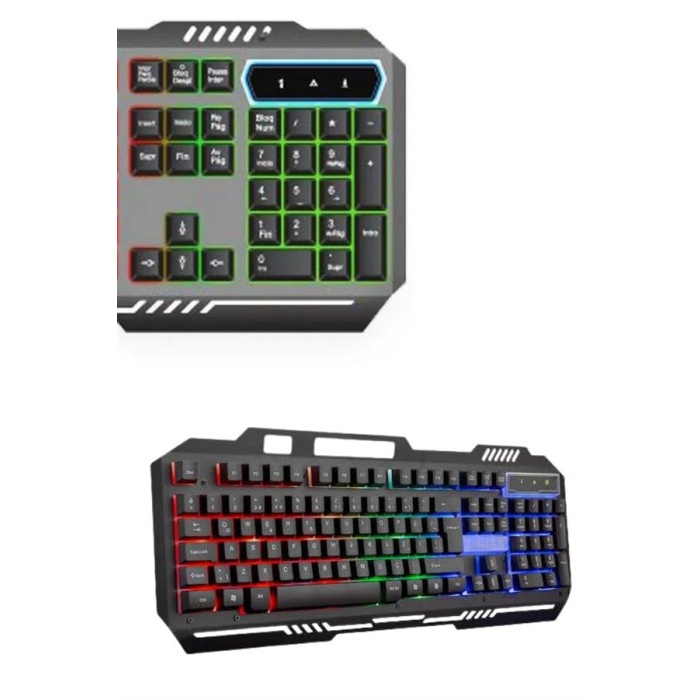 RGB Işıklı Gaming Oyuncu Klavye Q Klavye Mouse Hediyeli