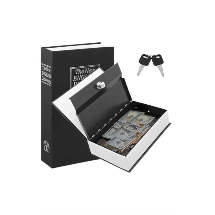 Kilitli Gizli Kasa Sözlük Kumbara Kitap Sözlük Görünümlü 18cm