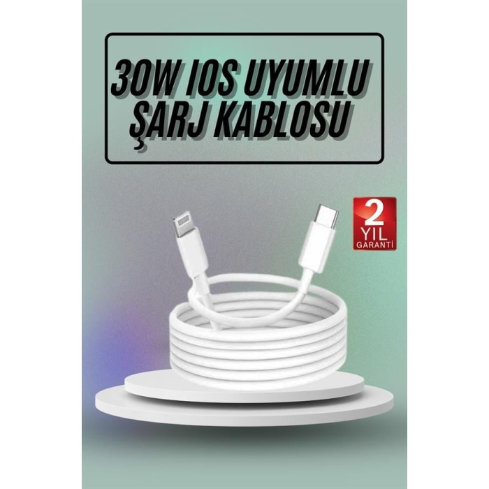 İOS Uyumlu 8 X Xs Xr 11 12 13 14/Pro Max Mini Plus Şarj Kablosu