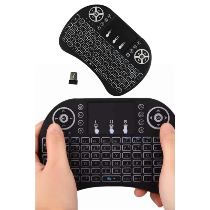 Mini Klavye Gaming Pc Playstation Ledli Mouse Rgb Mouse Bluetooth Usb