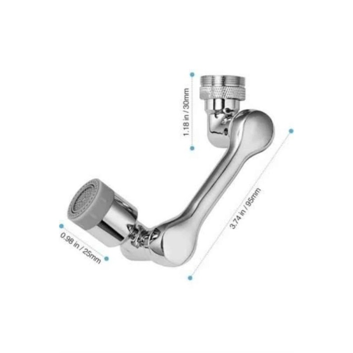 Her Yere Dönebilen Tasarruflu Mutfak Musluk Başlığı Ucu Musluk Ucu Oynar Başlıklı
