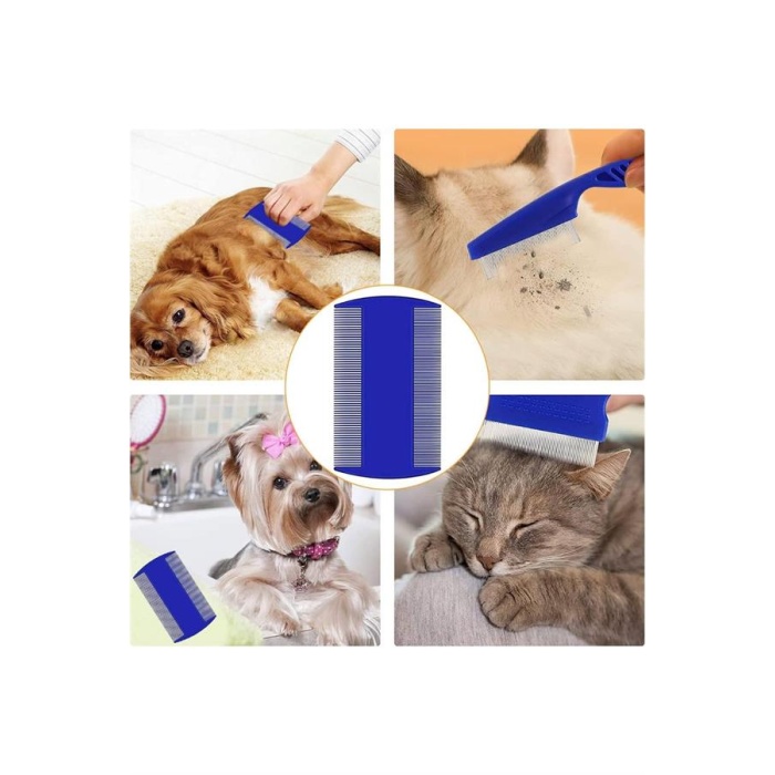 Evcil Hayvan Tarak Seti 4lü Bit Tarağı Ked Köpek Tüyüne Uygun