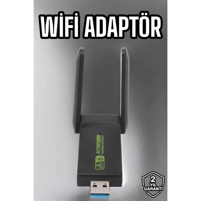 Wifi Adaptör Çift Bantlı Kablosuz Wifi Adaptörü