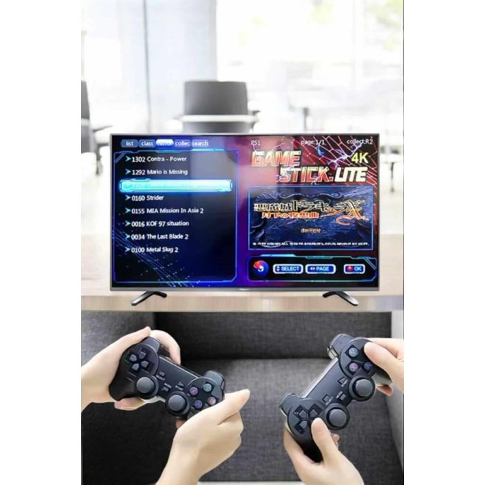 Game Stick 2000 Oyunlu 2.4G Kablosuz Çift Kol Yüksek Hassasiyetli Wireless